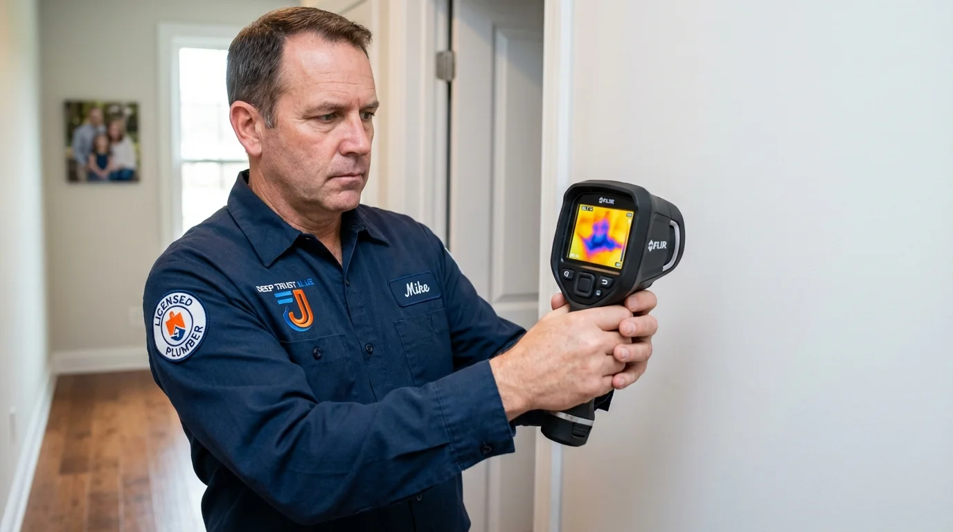 Thermal imaging leak detection by Johns Plumbing LLC in Pierre Part